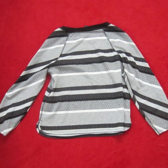Women's Top LAUNDRY by Shelli Segal Size S/P/CH Black, Gray, White - Picture 3 of 8